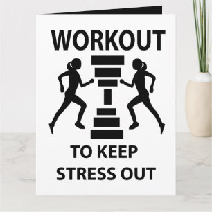 Carte de vœux pour exercice de fitness
