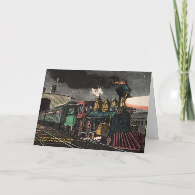 Carte de voeux pour Express de nuit (Devant)