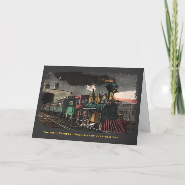 Carte de voeux pour Express de nuit (Devant)