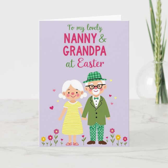 Carte de vœux pour grands-parents aimants (Devant)