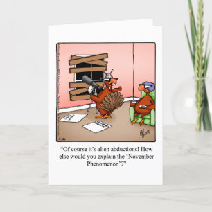 Carte de voeux pour Humour Bon thanksgiving amusan