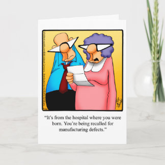 Carte de voeux pour Humour d'anniversaire amusant
