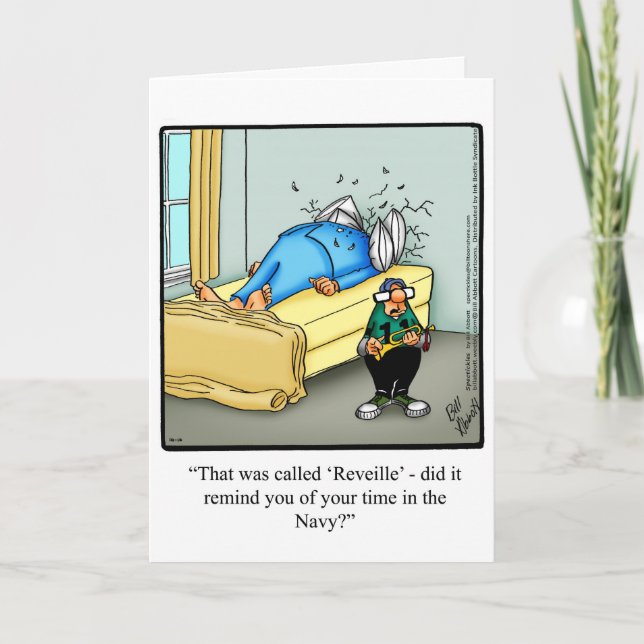 Carte de voeux pour Humour de Fêtes des pères amus (Devant)