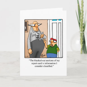 Carte de voeux pour Humour de Fêtes des pères amus