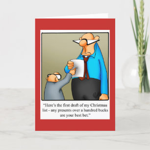 Carte de voeux pour Humour de Noël amusant