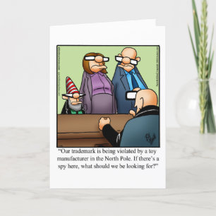 Carte de voeux pour Humour de Noël amusant