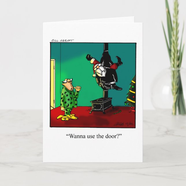 Carte de voeux pour Humour de Noël amusant (Devant)