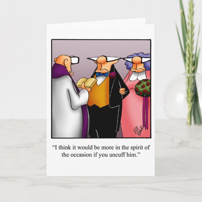 Carte de voeux pour Humour Mariage amusant (Devant)