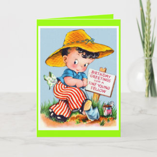 Carte de voeux pour jeune homme !