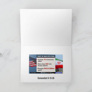 Carte de vœux pour journaliste du système d'alerte