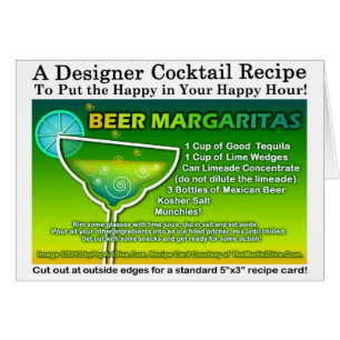Carte de voeux pour la bière Margarita