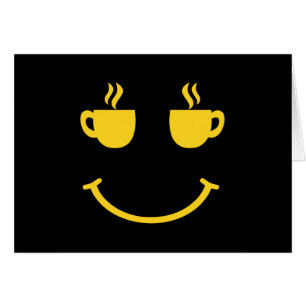Carte de voeux pour la coupe de café