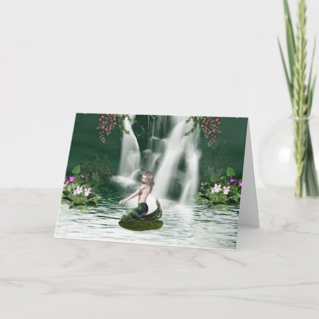 Carte de voeux pour la douche Mermaid (Devant)