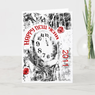 Carte de voeux pour la fête de l'Horloge du Nouvel