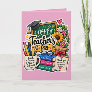 Carte de vœux pour la fête des enseignants