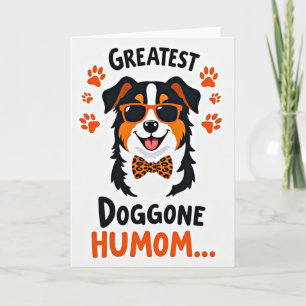Carte de vœux pour la fête des mamans de chiens sy