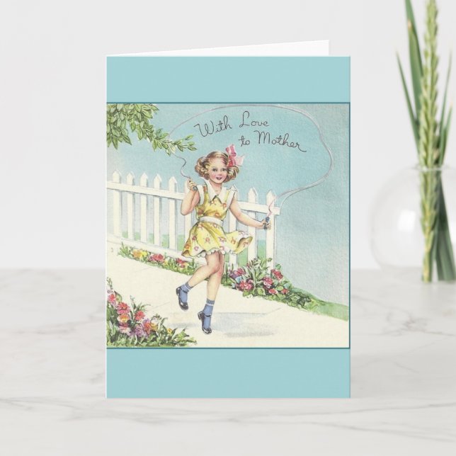Carte de voeux pour la fête des mères (Devant)
