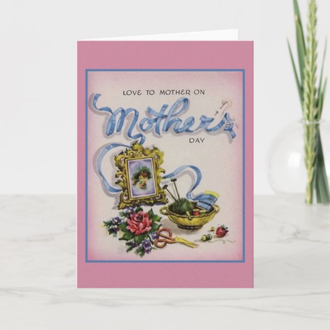 Carte de voeux pour la fête des mères (Devant)