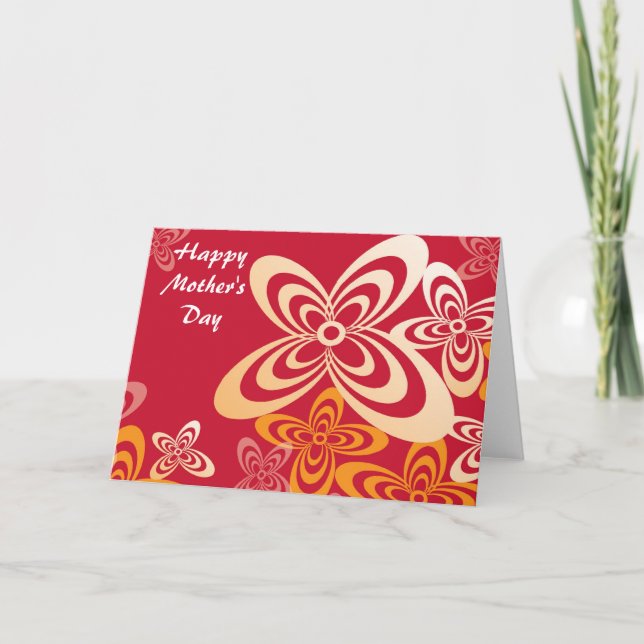 Carte de voeux pour la fête des mères (Devant)