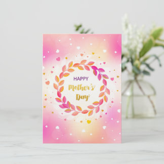 Carte de vœux pour la fête des mères