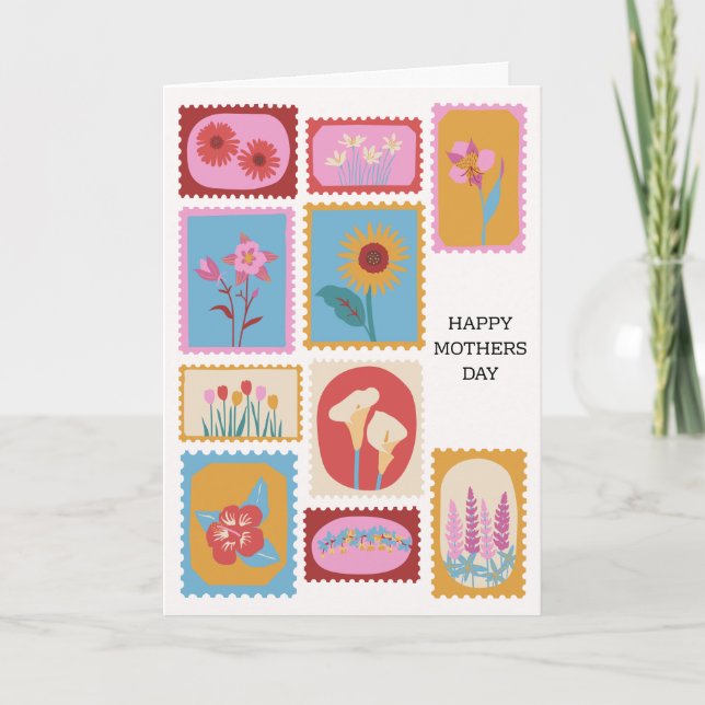 Carte de vœux pour la fête des Mères (Devant)