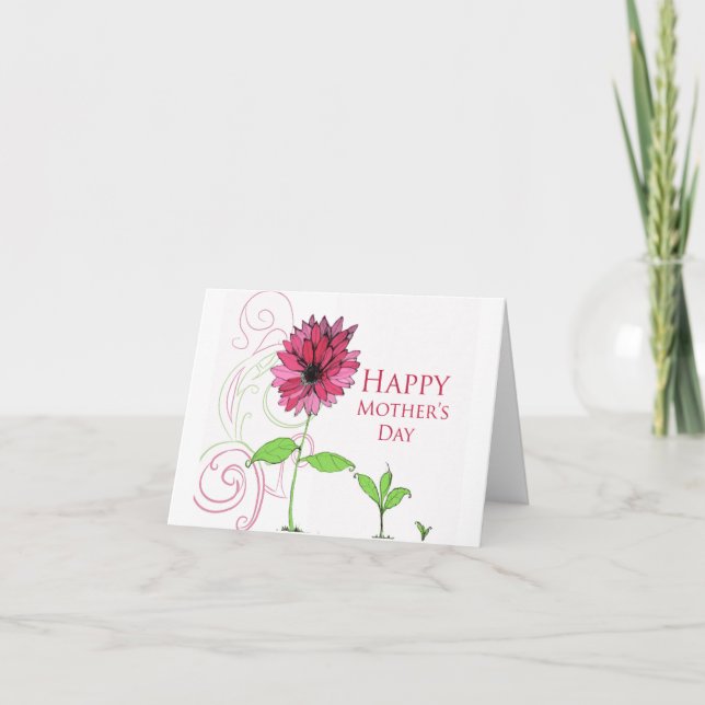 Carte de voeux pour la fête des mères (Devant)