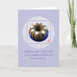 Carte de vœux pour la fête des mères Bundt Cake