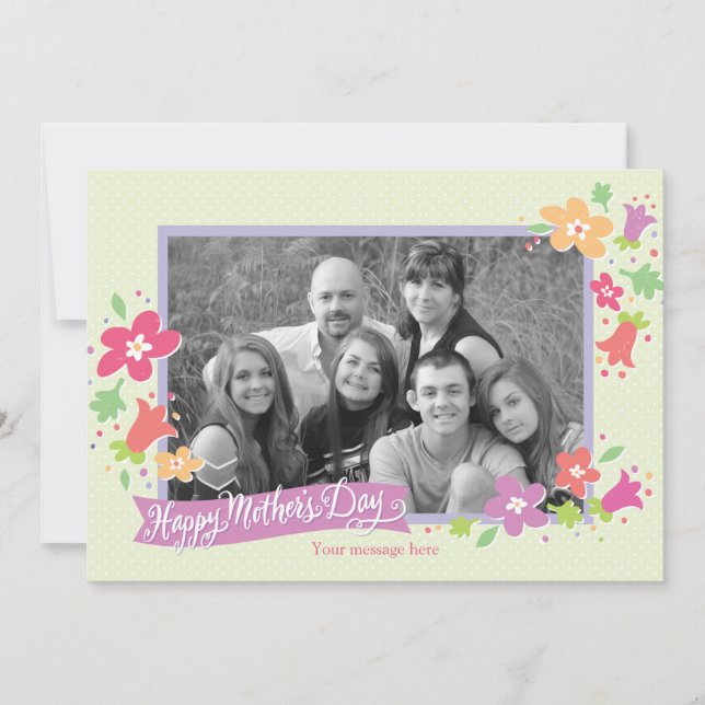 Carte de voeux pour la fête des mères en Suisse (Devant)