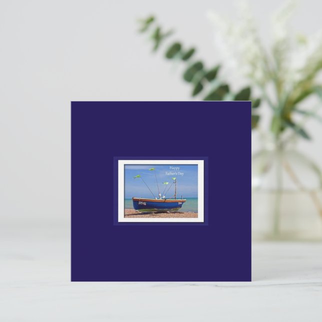 Carte de vœux pour la fête des pères (Debout devant)