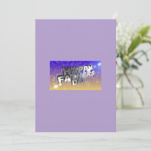 Carte de vœux pour la fête des pères