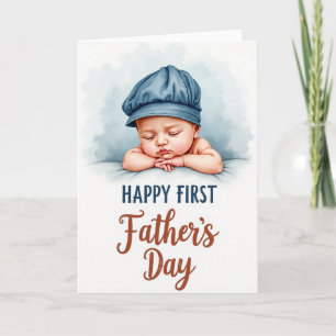 Carte de vœux pour la fête des pères Azure Baby