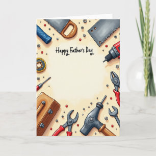 Carte de vœux pour la fête des pères Craftsman