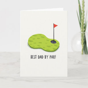 Carte de vœux pour la fête des pères de golf