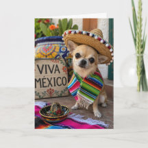 Carte de vœux pour la fête du Chihuahua