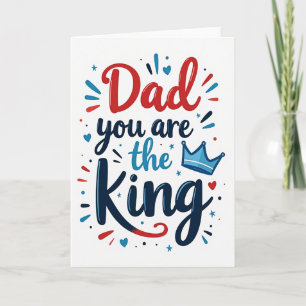 Carte de voeux pour la fête du roi papa chéri