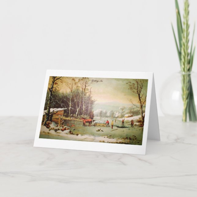 Carte de vœux pour la glace (Devant)