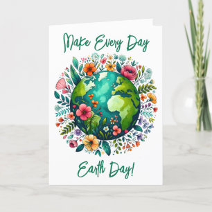 Carte de vœux pour la Journée de la Terre