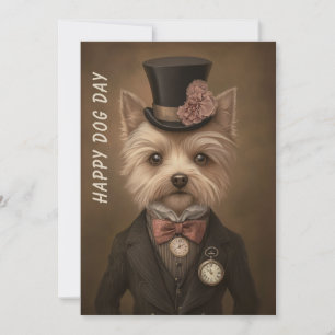 Carte de vœux pour la journée du chien – Drôle pou