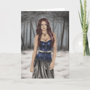 Carte de voeux pour la marche d'hiver