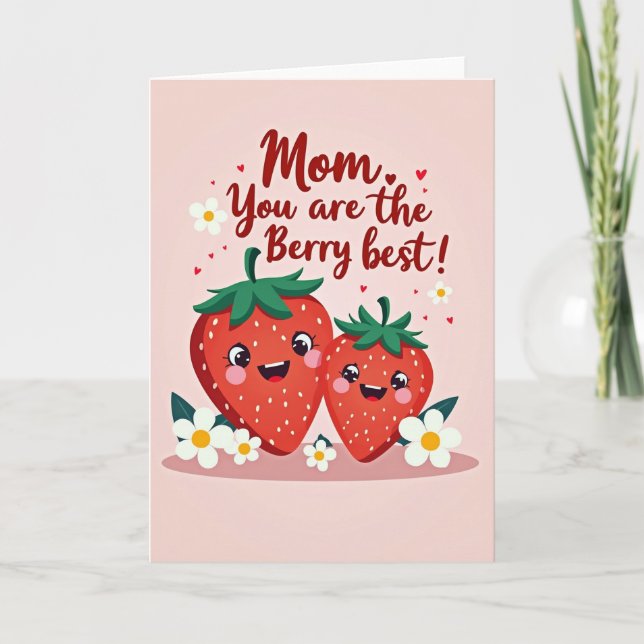 Carte de vœux pour la meilleure maman (Devant)