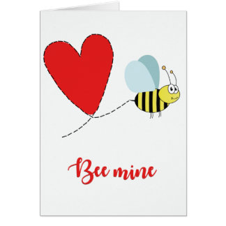 Carte de voeux pour la mine d'abeilles
