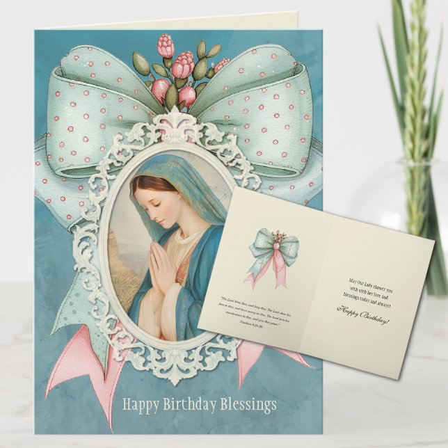 Carte de vœux pour la naissance de Jésus Vierge Ma (Créateur téléchargé)