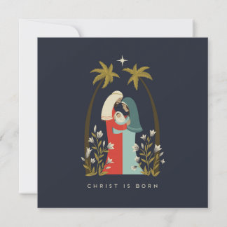 carte de vœux pour la naissance du Christ