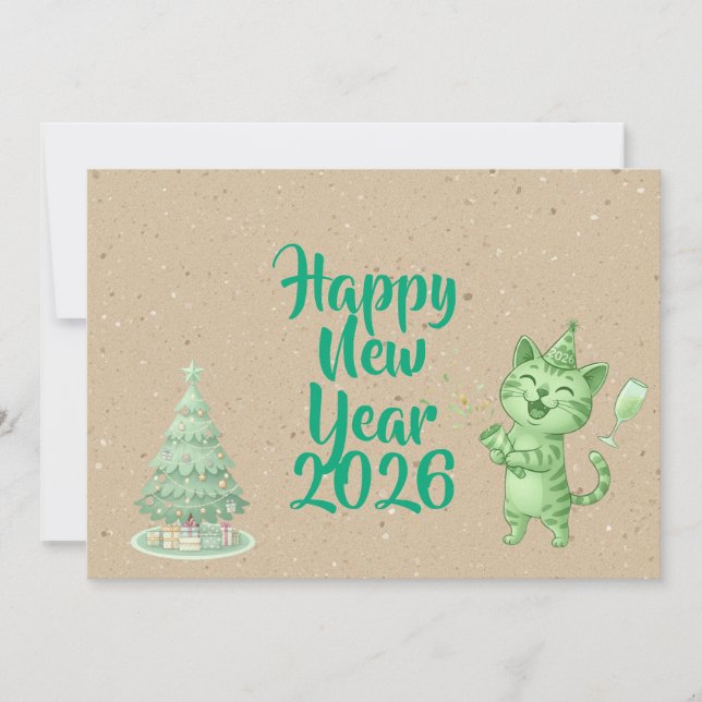 Carte de vœux pour la nouvelle année (Devant)