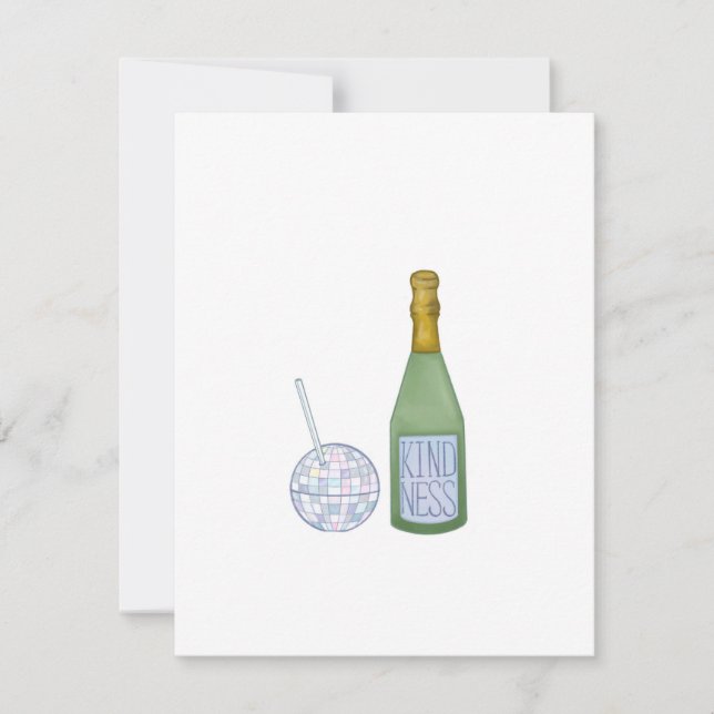 Carte de vœux pour la nouvelle année avec une tass (Devant)