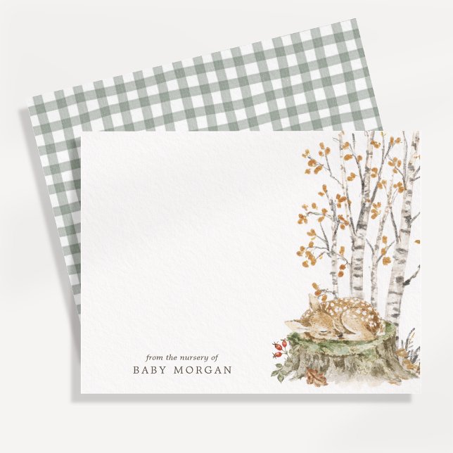 Carte de vœux pour la nurserie de conte de forêt (Créateur téléchargé)
