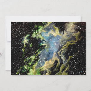 Carte de voeux pour la peinture nébuleuse
