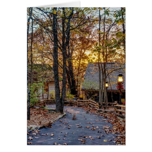 Carte de voeux pour la promenade de Sunset Woods A (Devant)