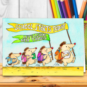 Carte de voeux pour la rentrée scolaire par Nicole