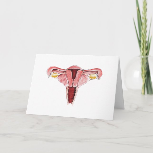 Carte de voeux pour la reproduction féminine (Devant)